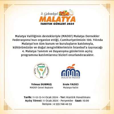 Malatya Tanıtım ve Dayanışma Günleri